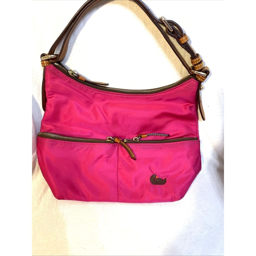 Dooney & Bourke Hot PINK Bag NWOT. Logo Zip Top